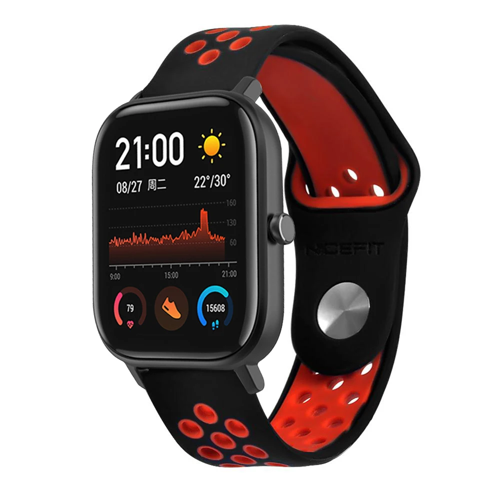 Silicagel Smart Wrist Strap For Huami Amazfit Pace Stratos 2/2S Watch Band for Bip/GTS/Verge 3 Straps Bracelet | Электроника