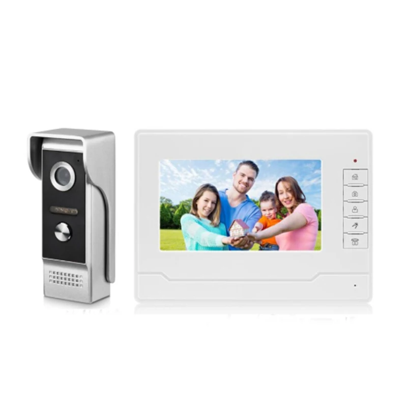 7 дюймов Беспроводной/Wi Fi беспроводная IP видео телефон двери внутренной связи