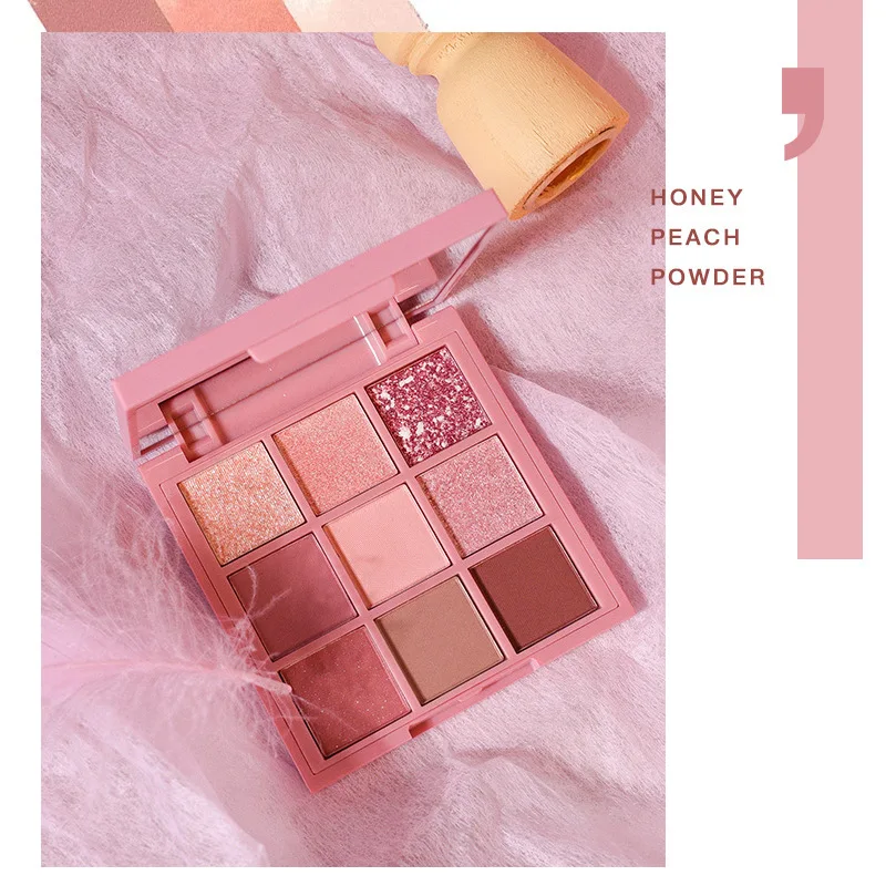 

Eyeshadow Palette Earth Colors Beauty Makeup Holographic Shiny Matte Glitter Pigment Eye Shadow Pallete 9 Color Makeup Palette
