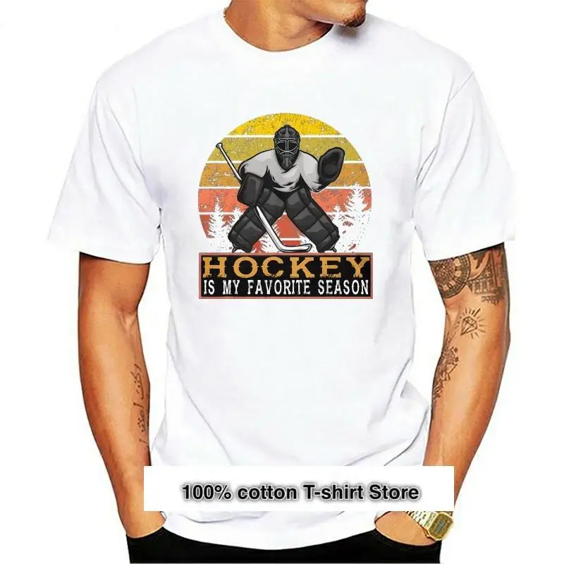 

Camiseta vintage para hombre, camisa de Hockey es mi talla, ropa para mujer