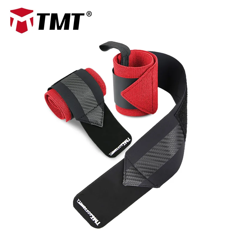 B62 Red TMT браслет для тяжелой атлетики, поддержка запястья, бандаж для фитнеса, спортзала, спорта, повязки на запястье, повязка на руку, пауэрлифтинг, Поддержка штанги, Кроссфит - Цвет: B62 Red