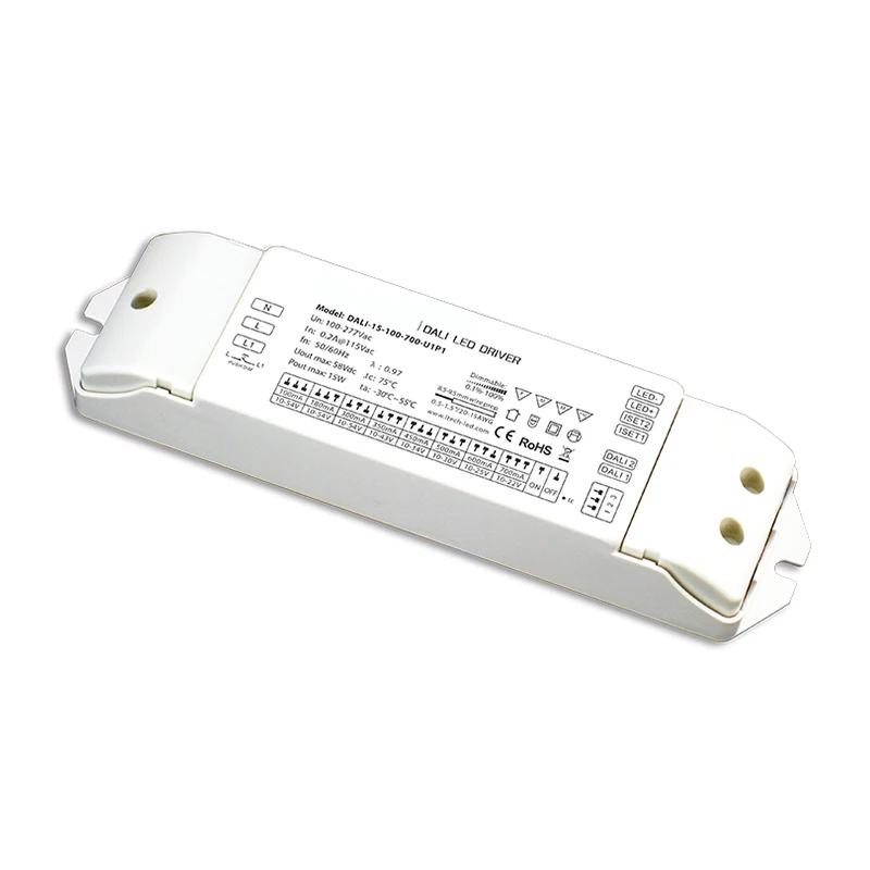 

New Dali Dimming Driver;UL CE Certified AC 100V-240V;100-700mA 200-1200mA 15W 25W 36W Led Dimmable Power Driver,Push Dim