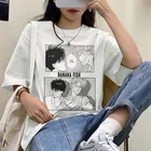 Футболка женская свободного покроя с принтом в стиле японского аниме