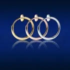 5 шт., круглые серьги-кольца унисекс