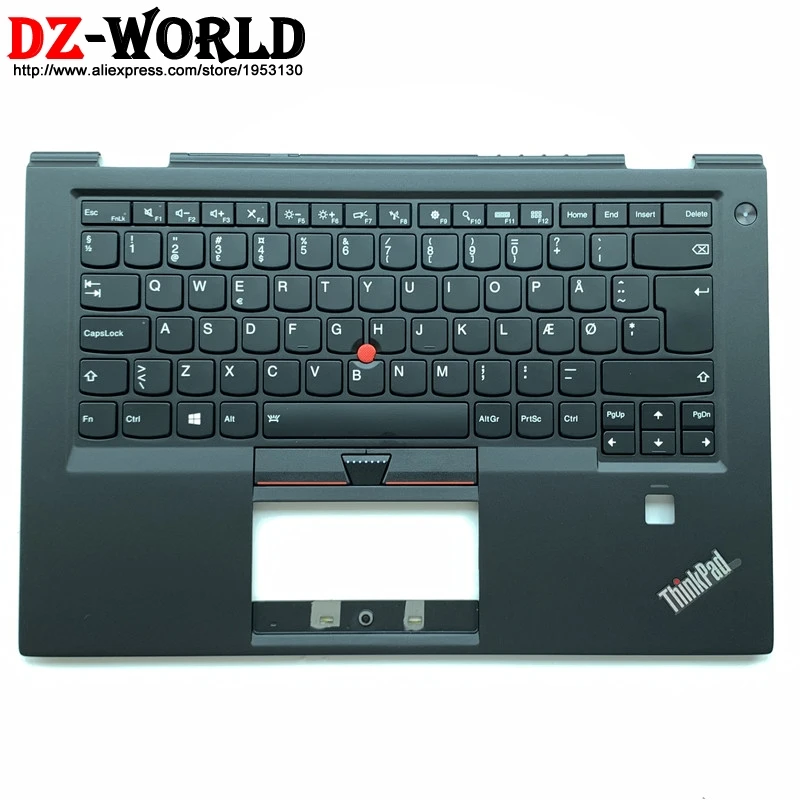 Новый корпус для рук верхний с DK датской клавиатурой подсветкой Lenovo Thinkpad X1 Carbon 4th