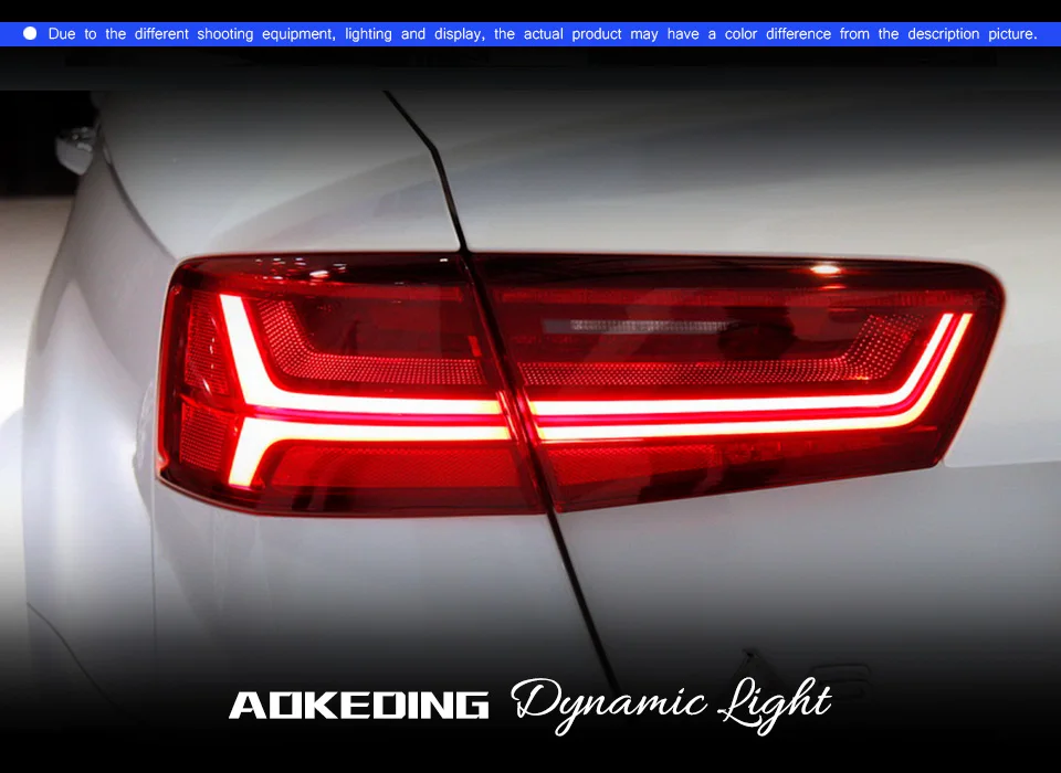 AKD автомобильный Стайлинг для A6 задние фонари 2012- A6L классический светодиодный задний фонарь светодиодный DRL динамический сигнал тормоза Обратный Авто аксессуары