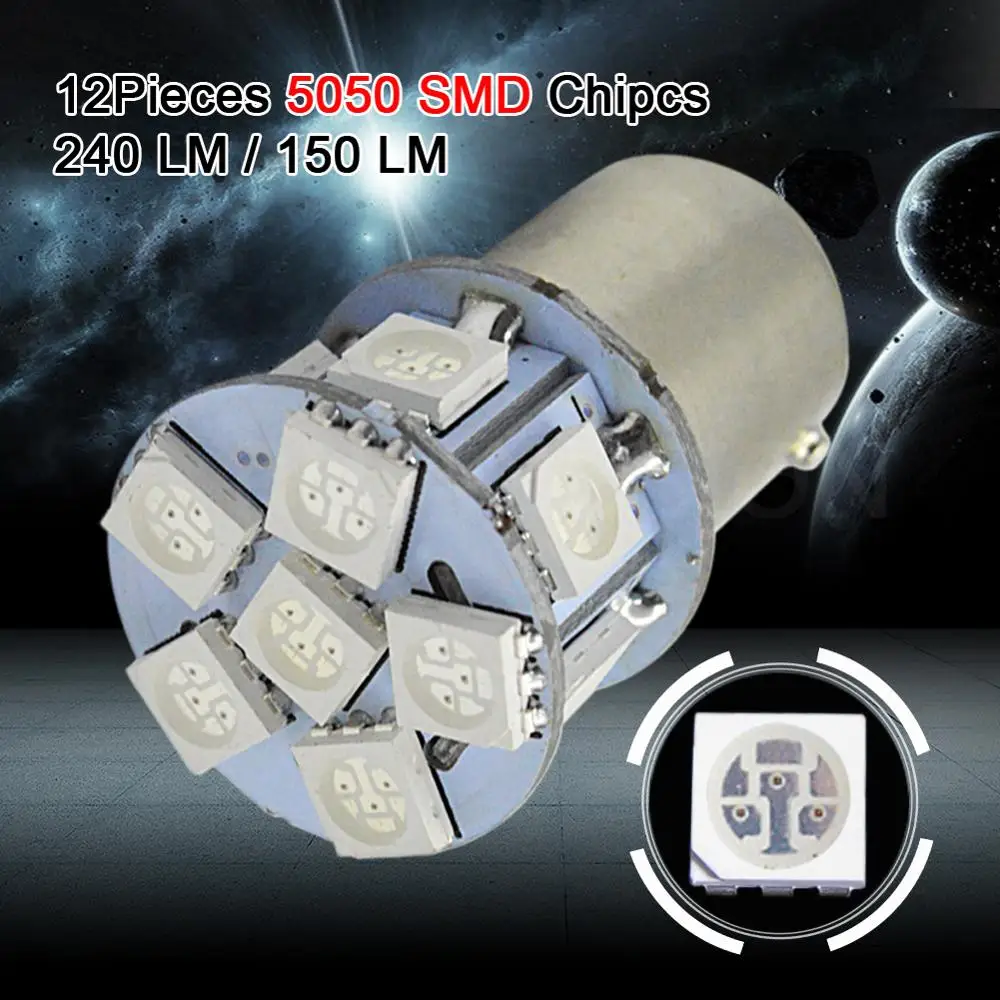 4 шт. 12SMD светодиодный 5050 с источником питания от постоянного тока 6 в 12 В 24