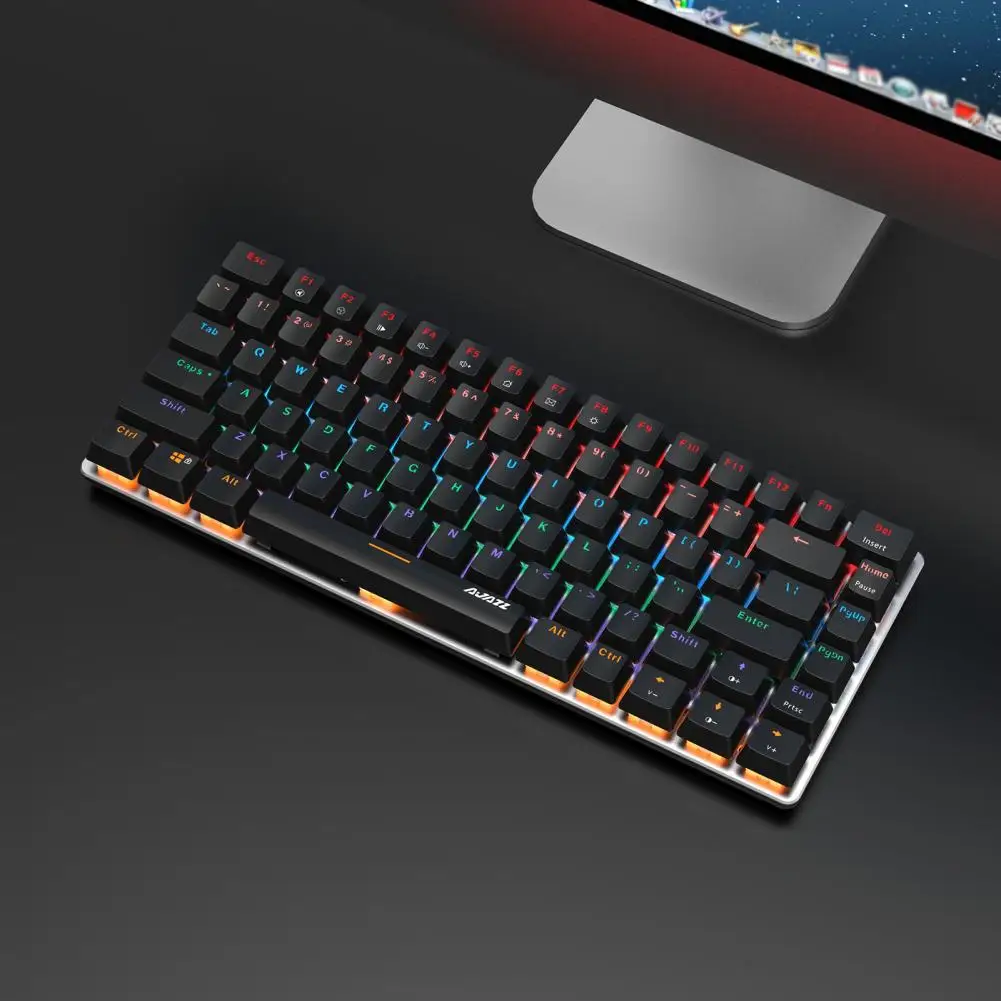 2 Colors Optional AJAZZ Reliable High Sensitivity Gaming Keyboard Fine Workmanship Gaming Keyboard Stable   for PC