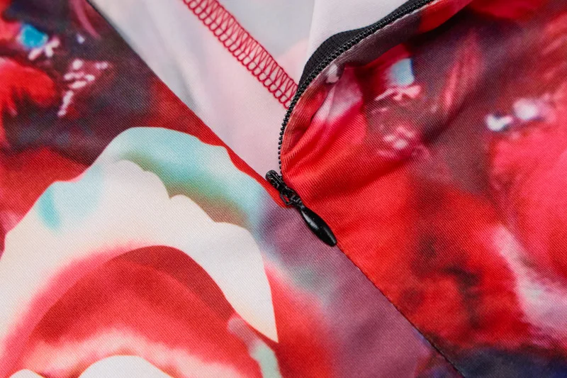 

Flower Print Long Sleeve Zipper Jumpsuit Women Club Bodysuits One Piece Outfit Jumpsuit Sports Playsuit Fall Sexy Streetwear