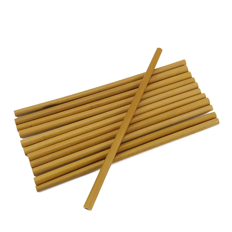 

Bamboo Drinking Straws Reusable Eco-Friendly Party Kitchen Bamboo Straws With Clean Brush Household Utensils