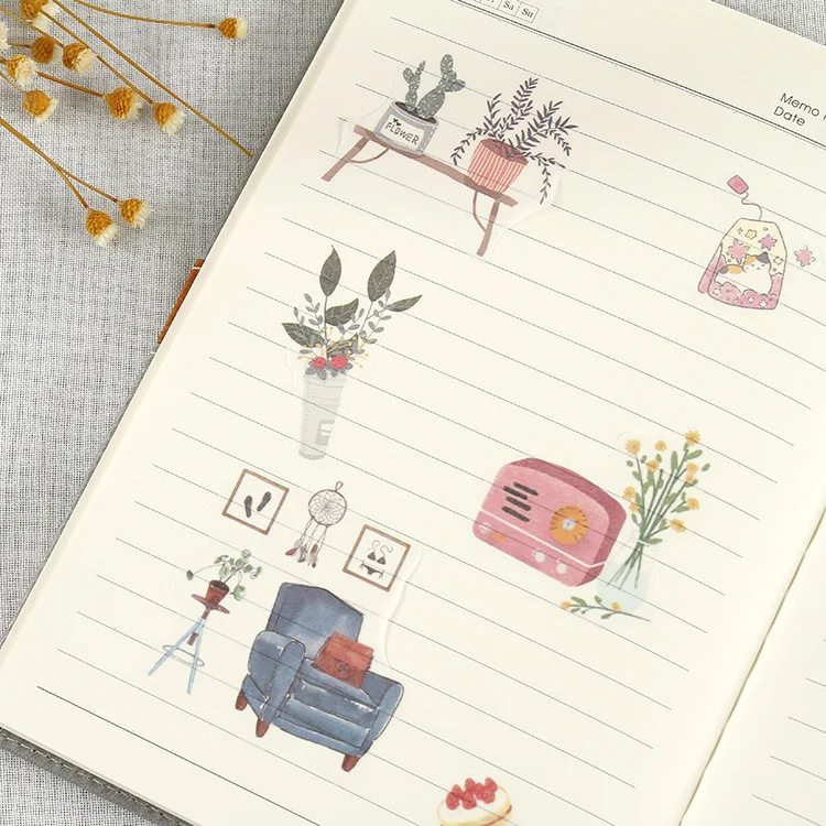 6 шт/лот Серия Love cat Bullet Journal декоративные наклейки из бумаги васи набор