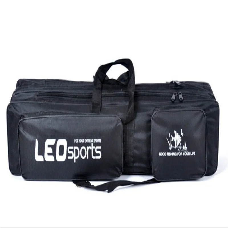 

Холщовые рыболовные сумки для взрослых, 3 слоя, 80 см, длина стальной проволоки, сумка для удочки с дополнительпосылка кой, аксессуары для сна...