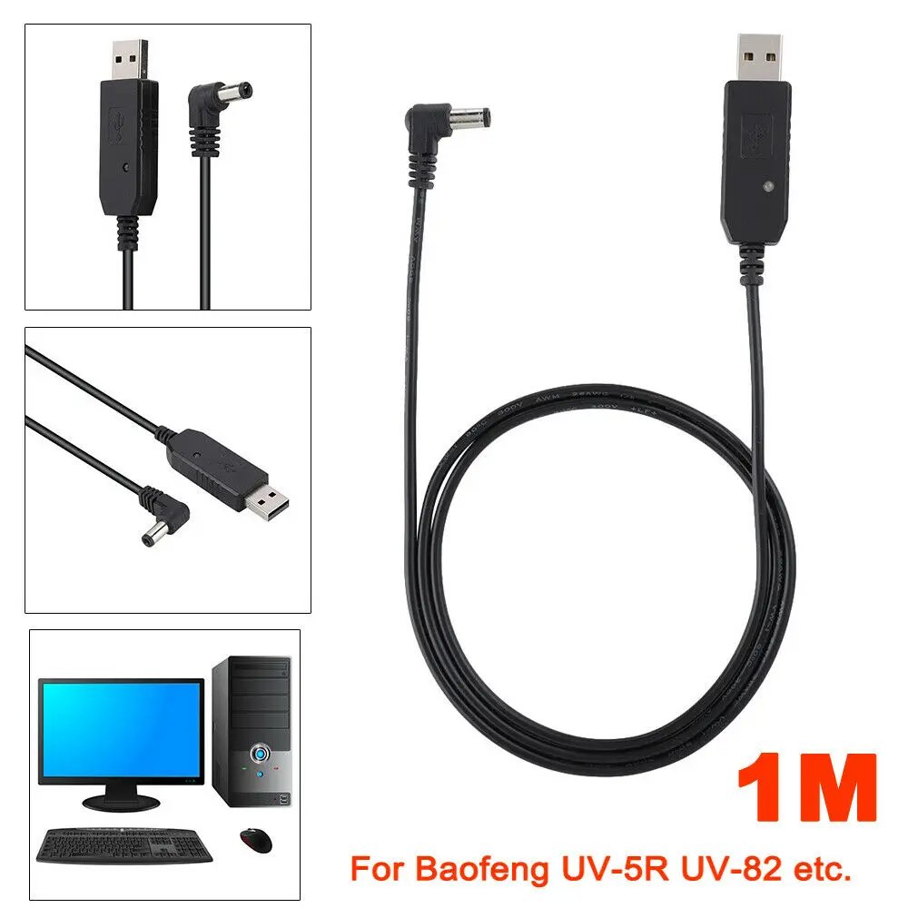 Иди и болтай Walkie Talkie “иди USB Зарядное устройство Мощность Кабель адаптер для Baofeng