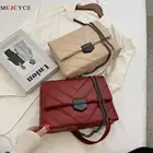 Женская сумка на плечо, из искусственной кожи, с сетчатым узором, с цепочкой и клапаном, 2020