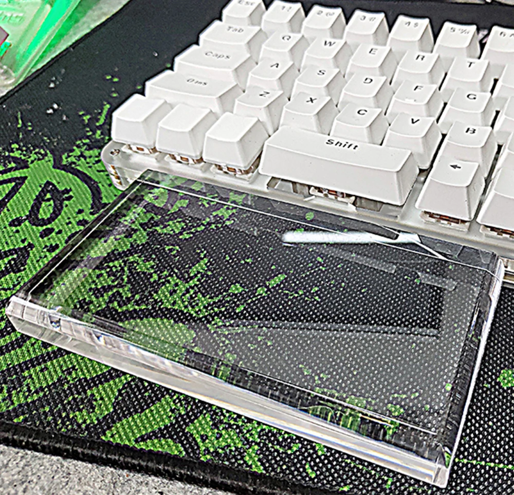 Прозрачная акриловая подставка для одной руки емкостной механической