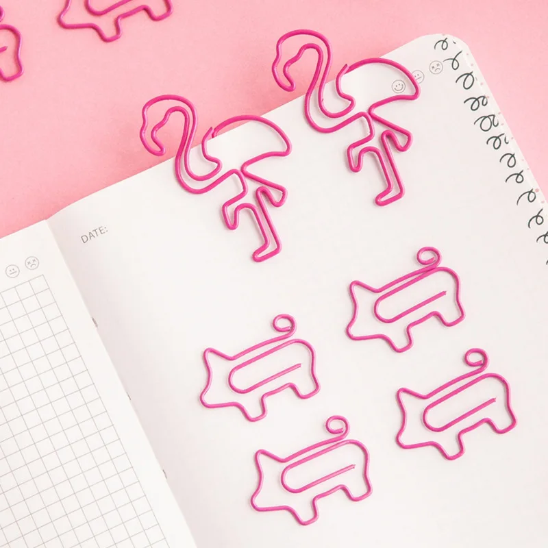 Sandro 10pcs/lot cartoon shape carrot paper clip creative cute animal office stationery |