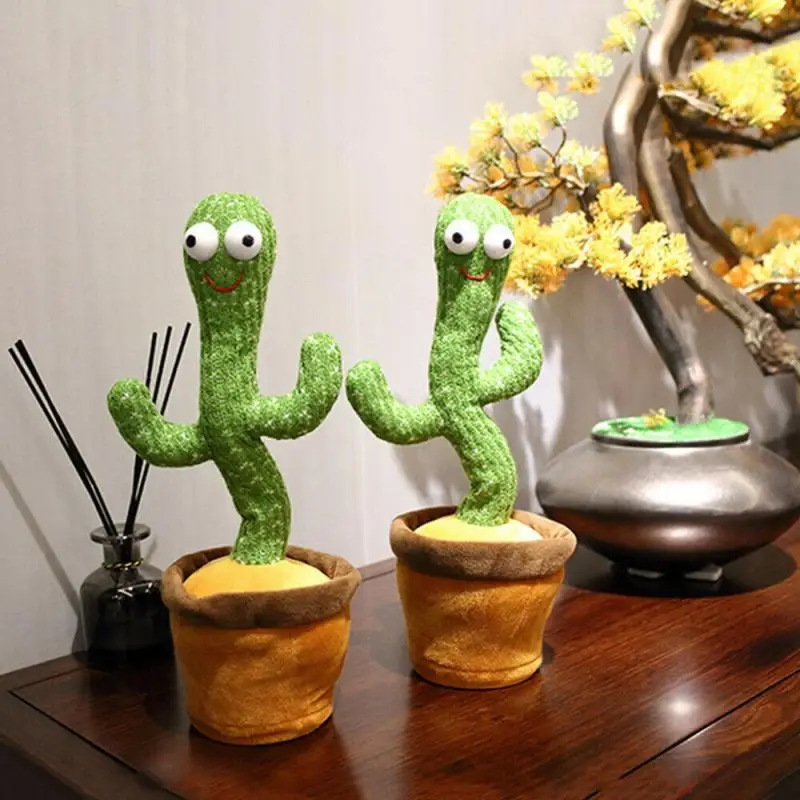 Кактус плюшевые игрушки электронный танцующий кактус забавные детские с песней