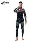 Костюм Человека-скелета, мышцы, зентай, костюм кошки, Хэллоуин, косплей костюм, 3D цифровая печать, наряды, Aldult молния, боди
