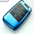 Цветной Новый Мягкий ТПУ чехол для автомобильного ключа дистанционного управления чехол для Volkswagen VW Tiguan MK2 Magotan Passat B8 CC 2017 2018 для Skoda Superb A7