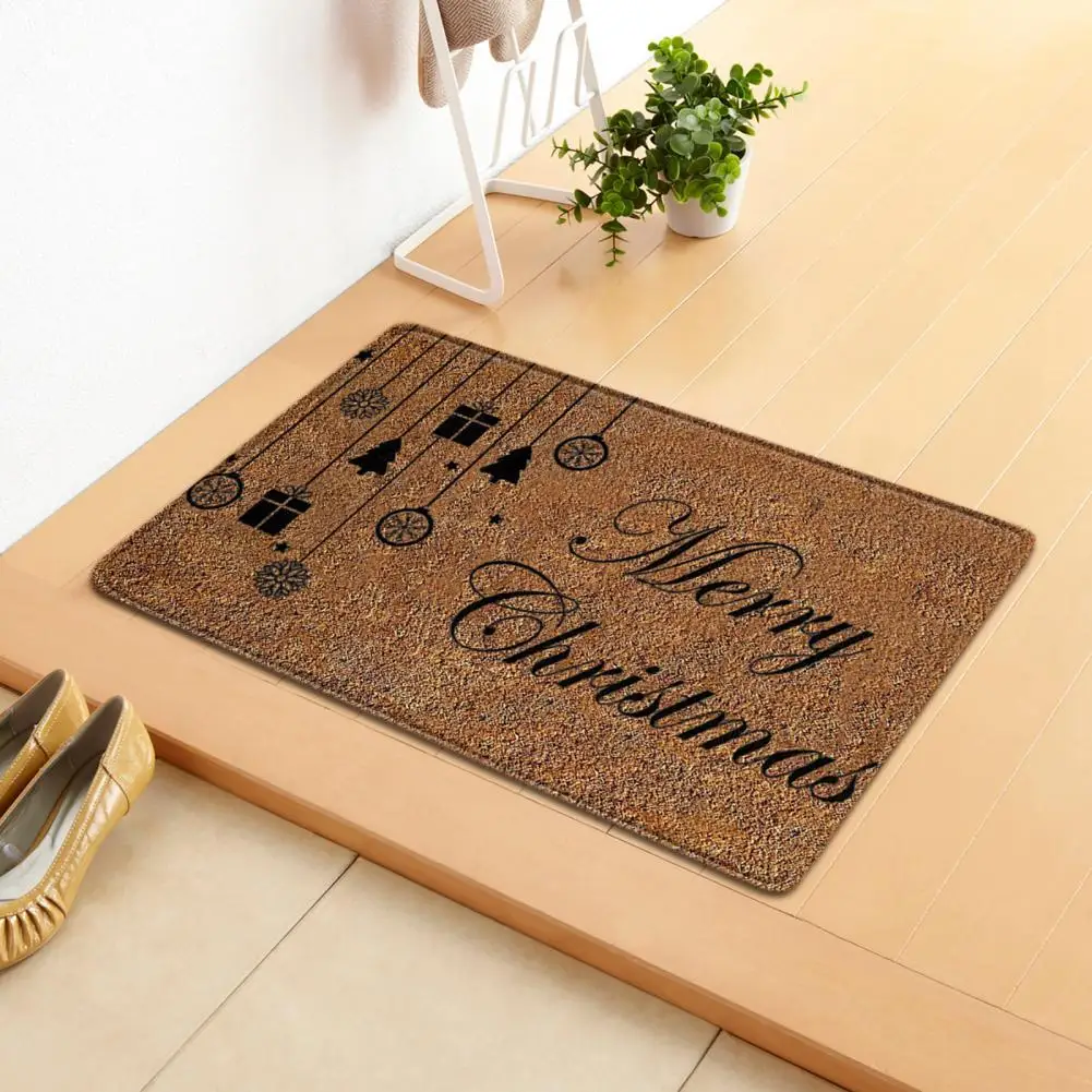 

Decorative Doormat Multi-Function Modern Christmas Letter Pattern Non-Slip Entrance Mat for Kitchen Door Mat Welcome Mat