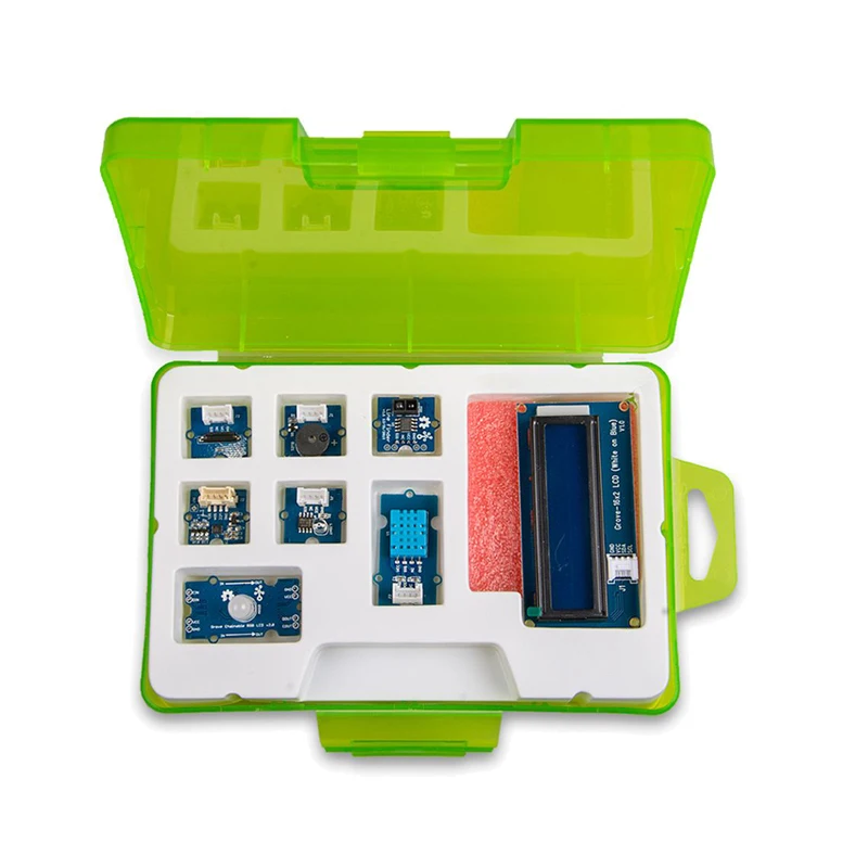 Набор для начинающих Arduino ATMega328 переключатель наклона Buzzer16x2 LCD DHT11 линейный Finder
