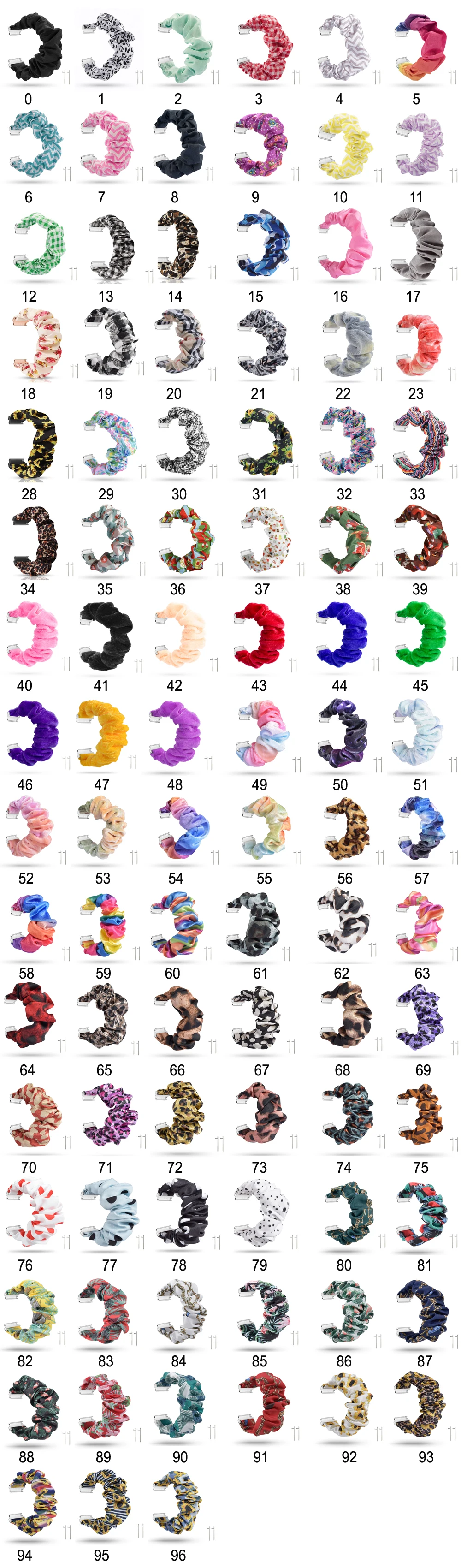 

Elastic Fabric Bands for Fitbit Versa2 Soft Woven Rubber Strap Replacement Scrunchies Band for Versa 2/Versa Lite Women Girls