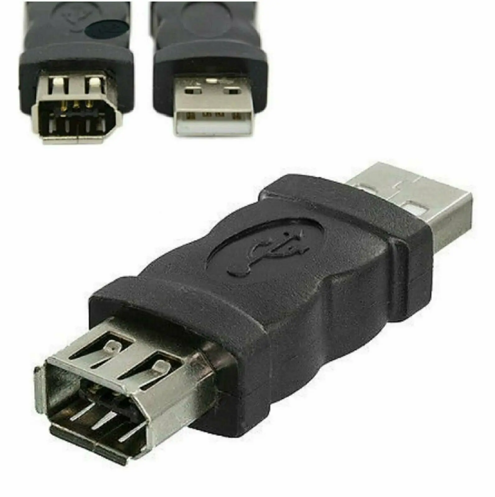 Новая шина сверхбыстрой передачи данных IEEE 1394 6 Pin Женский F к USB M Мужской адаптер