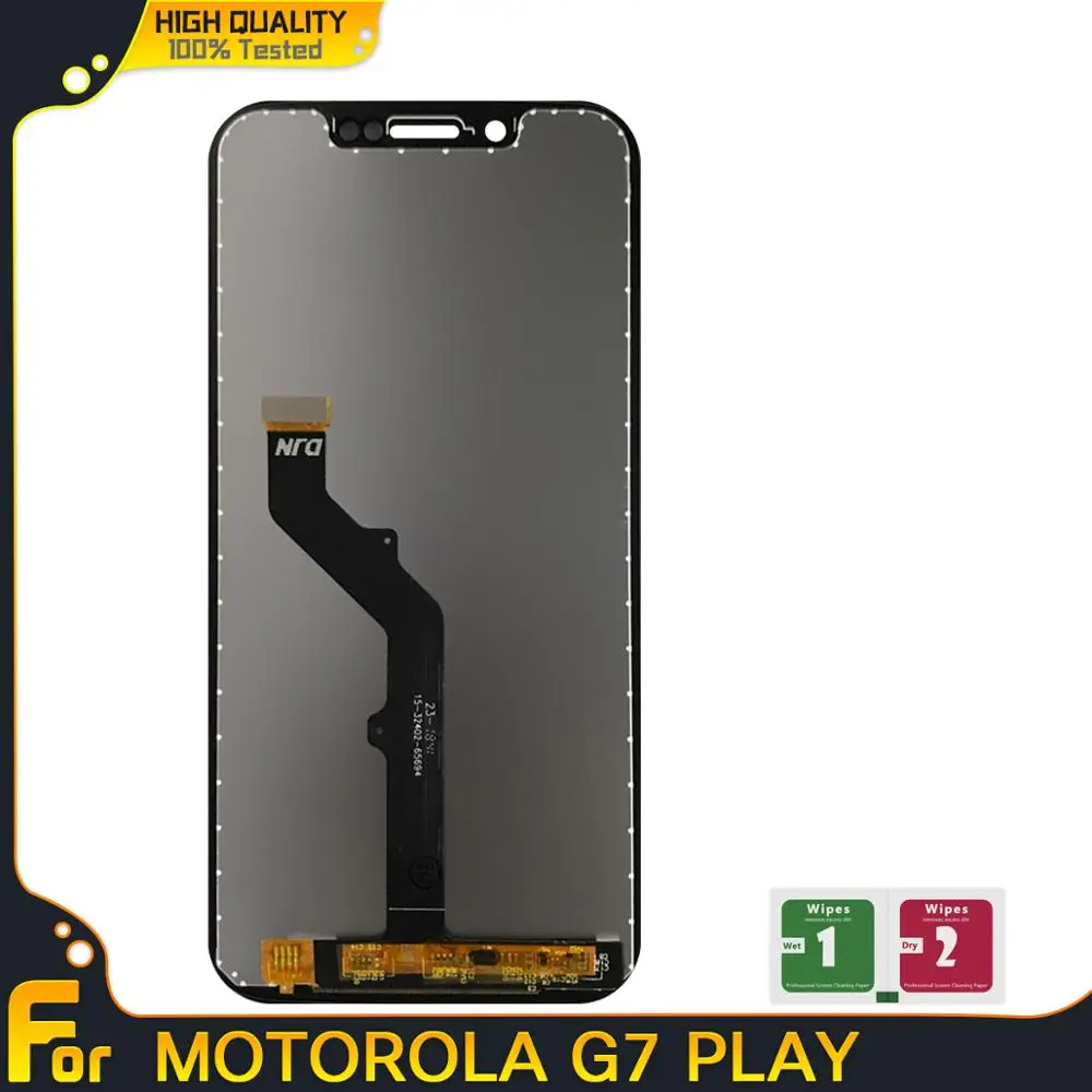 ЖК дисплей для Motorola Moto G7 Play сенсорный экран Сенсорная панель дигитайзер сборка