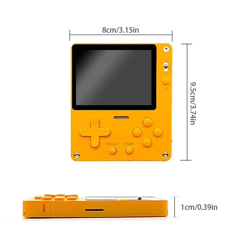 

Retro Game Console Handheld Rechargeable 2.8 inch Color LCD 8-Bit Kids Two-Players Built-in 1000 Classic Games