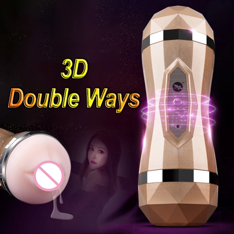 Мужской мастурбатор с двумя отверстиями Вагина для мужчин двойные секс игрушки