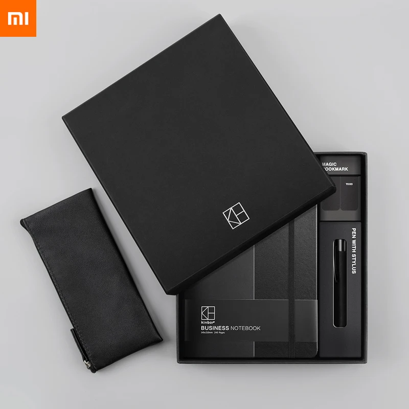 Xiaomi mijia youpin kinбор бизнес набор ручек блокнот закладки пенал-конверт офисный костюм в подарок практичный, высококачественный лучший подарок