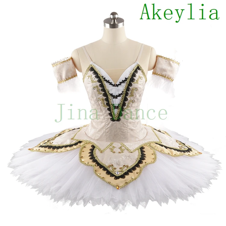 Профессиональная балетная пачка зеленый золотой черный взрослый балет