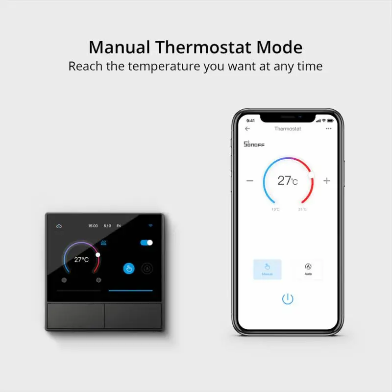SONOFF NSPanel умный настенный выключатель ЕС/США Wifi EWeLink термостат для Alexa Google Home