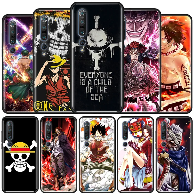 

One Piece Anime Luffy Case For Xiaomi Mi Note 10 Pro 5G 9T 9 SE 8 A2 Lite CC9 A3 Poco X2 F2 F1 Tpu Fall Phone Coque