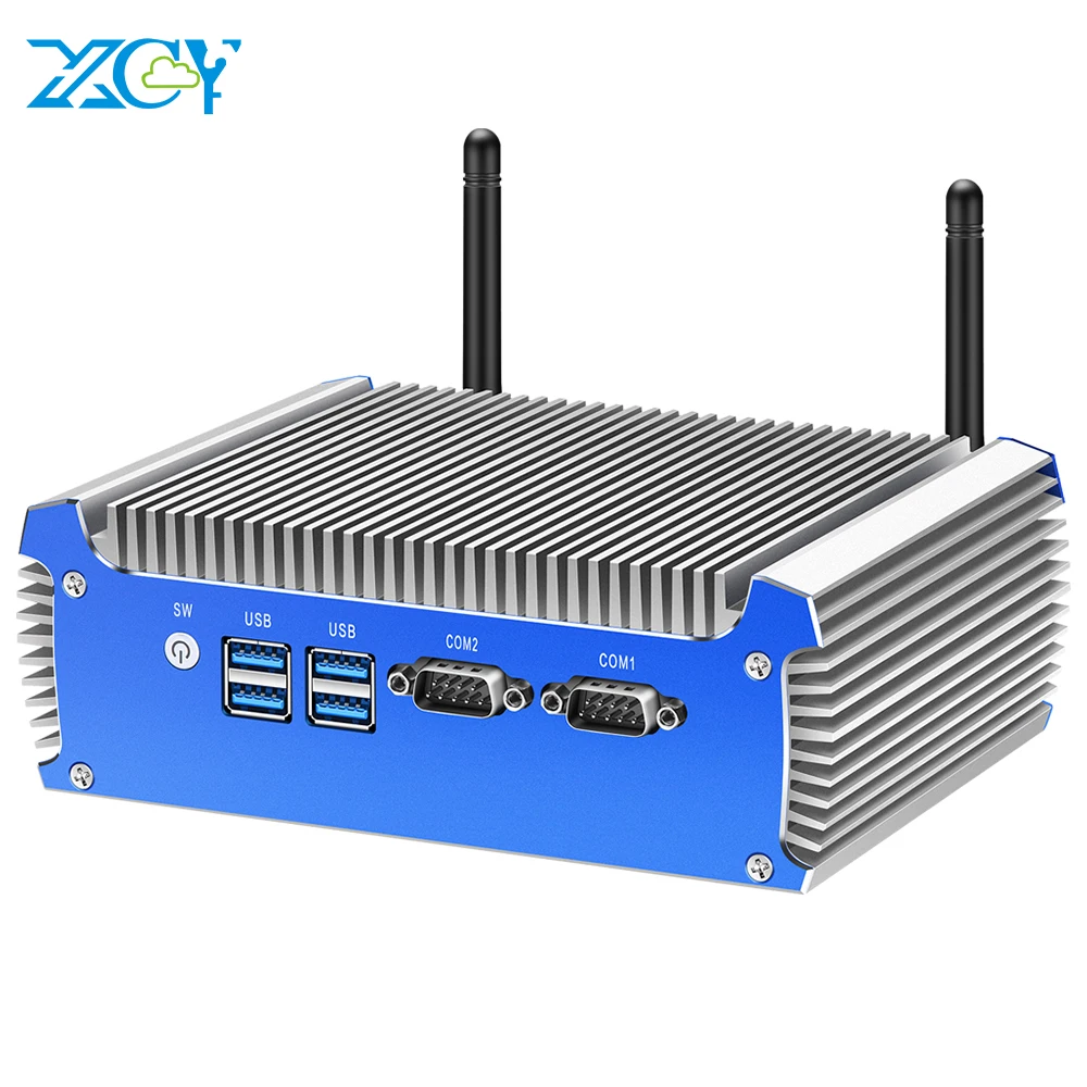 Kaufen XCY Mini PC Intel Core I7-4500U 2x RS-232 Serielle Ports Dual Gigabit Ethernet Wi-Fi Fanless Industrie Computer Windows Linux