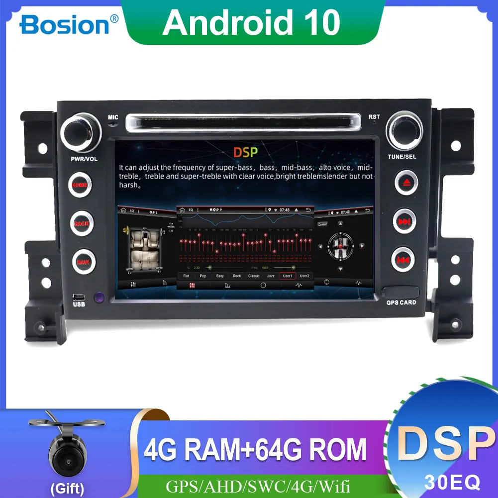 7 &quot2 Din DSP 4G + 64G Android 10 0 автомобиль радио для Защитные чехлы сидений сшитые