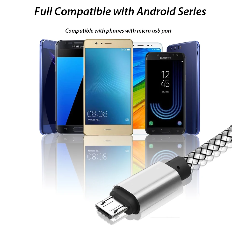 1/2/3 Meter Micro USB Phone Cable Android Charger Kabel Charging Wire Cord for Xiaomi Redmi 5 Plus 7A 7 6 6A S2 | Мобильные телефоны