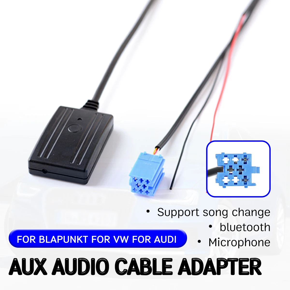 Bluetooth Aux-приемник для AUDI Chorus Blaupunkt vw Delta Beta VDO Becker Кабель-адаптер громкая связь Hi-Fi |
