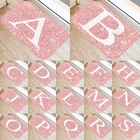 Коврик из кораллового бархата с узором в виде розовых пятен, резиновые коврики для помещений, нескользящий коврик для салона