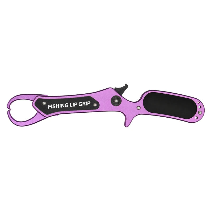 TUNALA Fish Lip Grip Gripper Grabber Controller with Anti-Lost Rope Portable Aluminium Saltwater Fishing Equipment Tackle Tools