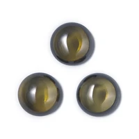 size 4 012mm round shape olive green cabochon cz stone synthetic cubic zirconia cubic zircon stone