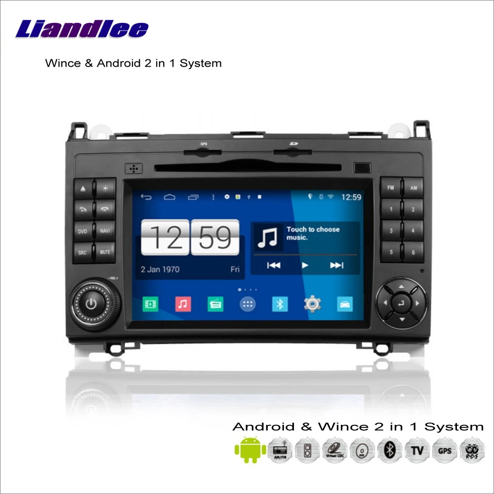 

Liandlee For Mercedes Benz Viano 2008~2012 Car Radio BT CD DVD Player GPS Navigation Advanced Wince & Android 2 in 1 S160 System