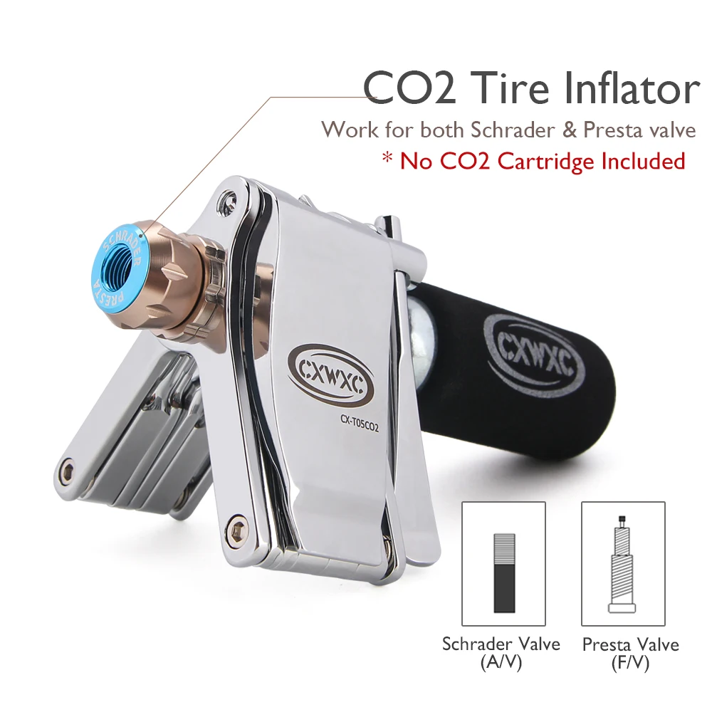 16 в 1 велосипедный многофункциональный инструмент выключатель цепи шин CO2