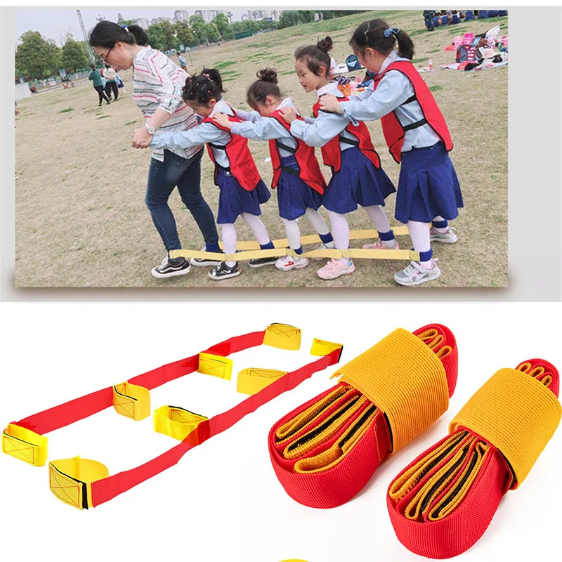 

4 People Giant Footsteps Children Outdoor Sports Toys Game Training Equipment For Kids Adults Teamwork Games Interactive Toy