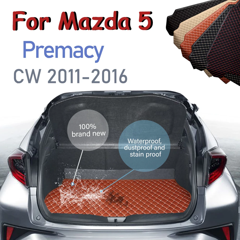 

Напольные коврики для багажника Mazda 5 Premacy CW 2011-2016, подкладка для груза, аксессуары для подкладки багажника автомобиля 2012 2013 2015