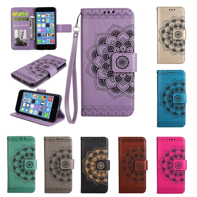 Магнитный флип чехол из искусственной кожи с половинным цветком для iPhone X XR XS 11 Pro