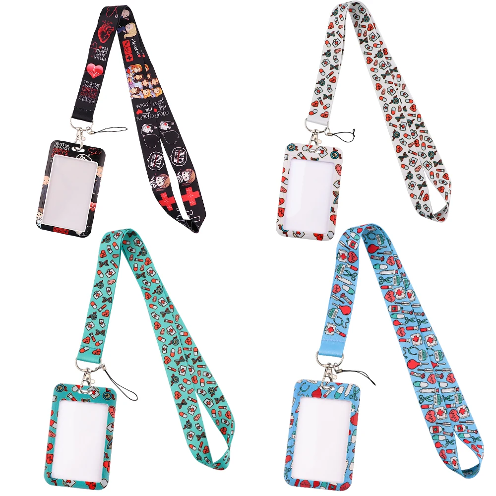 

JF891 Grey's Anatomy Lanyard Neck Strap for key ID Card Cellphone Straps Badge Holder DIY Hanging Rope Doctor Nurse Accessories
