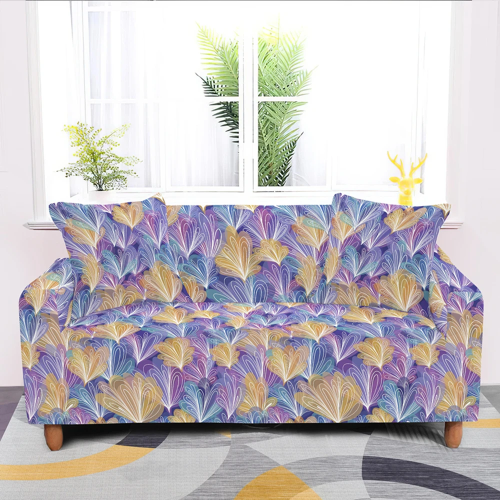 

Sofa Cover Elastic All-inclusive Couch Covers For Living Room 1/2/3/4 Seater Stretch Slipcover L Shape Home Decor