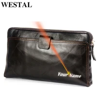 westal mens wallet genuine leather clutch bag mens purse leather wallet for credit card phone wallets for passport coin purses