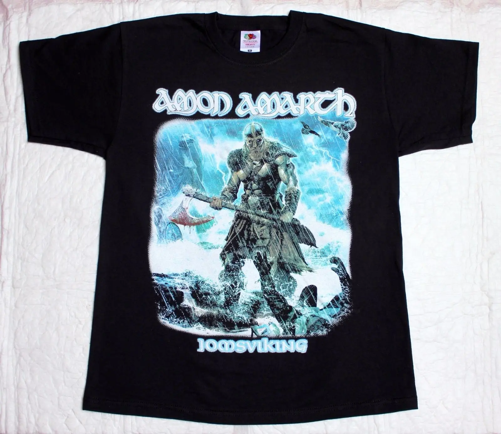 

AMON AMARTH JOMSVIKING DEATH METAL CHILDREN OF BODOM AMORPHIS NEW BLACK T-SHIRTS